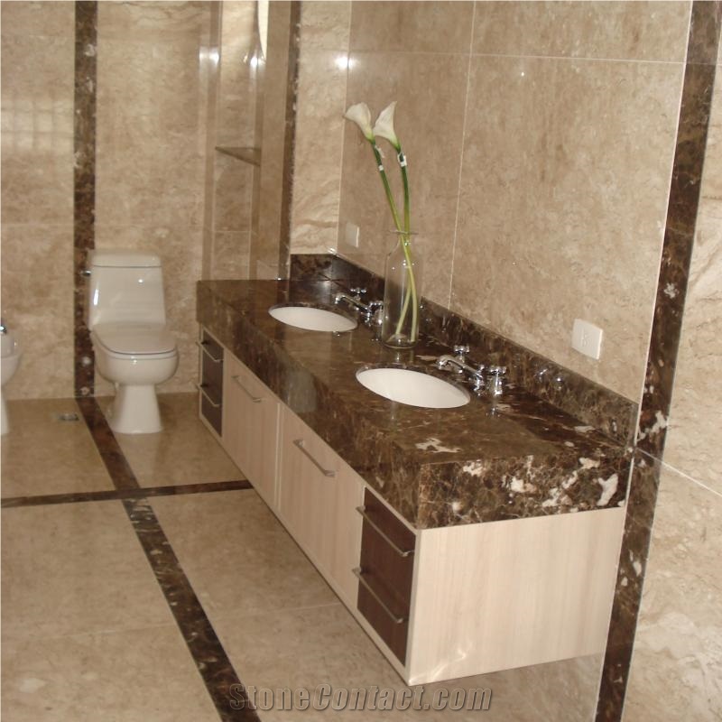 Marron Imperial Custom Bath Top