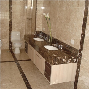 Marron Imperial Custom Bath Top Marron Imperial Custom Bath Top