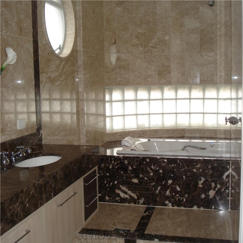 Marron Imperial Custom Bath Top