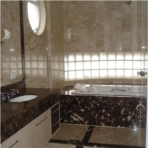 Marron Imperial Custom Bath Top