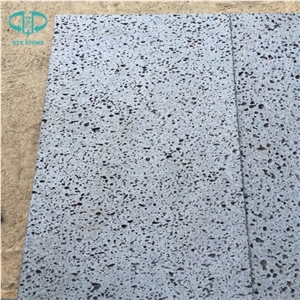 Basalto/Andesite /Volcanic/Blue Stone /Hainan Black Stone/Lava Stone with Micro Hole Honed Sawn Cut Tiles for Swimming Pool