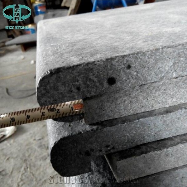 Bebate Bullnose G684 Black Granite Swimming Pool Terraces Decking Tiles,Pool Surround Paving Stone