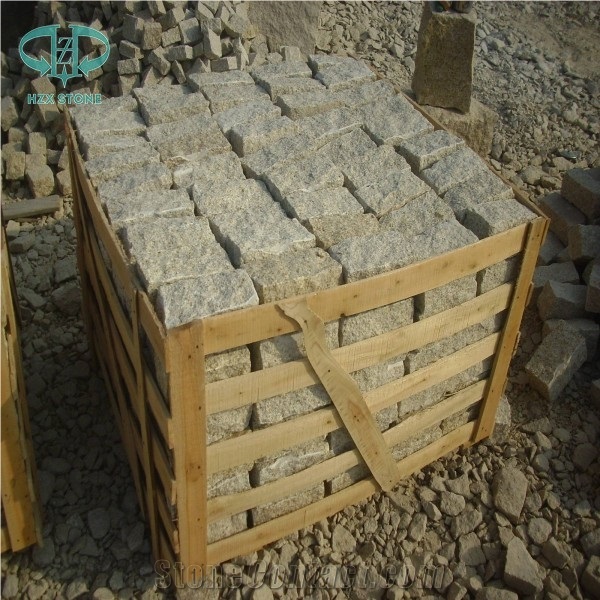 Beige G682 Granite Cube Stone/Rustic Yellow/Pavers/Yellow Granite/Paving Stone/Cobble Stone/ Yellow Cubestone/ Driveway Paving/Walkway Paver/Rustic Yellow