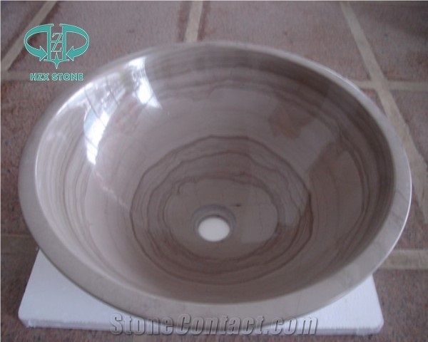 Beige Marble Sinks, Sunny Yellow Basins, Sunny Barrel Shaped Sinks