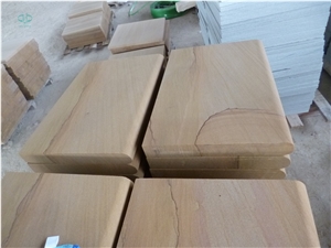Beige Sandstone/Brown Sandstone/Yellow Sandstone/Coffee Sandstone Flamed Paver Treads Steps & Stairs