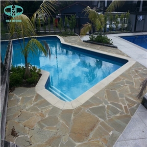 Beige Sandstone Grey Sandstone Green Sandstone Mint Yellow Sandstone for Swiming Pool
