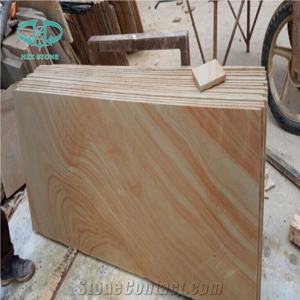 Beige Wooden Sandstone, China Sandstone Tiles, Sandstone,Sandstone Slabs & Tiles for Sale, Sandstone Slabs, Floor Covering