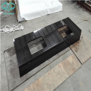 Black Galaxy Granite (Star Galaxy) India Kitchen Countertop, Polished Granite Kitchen Worktops