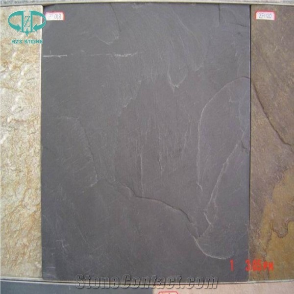 Black Slate for Cultured Stone, Wall Cladding, Stacked Stone Veneer Clearance, Manufactured Stone Veneer