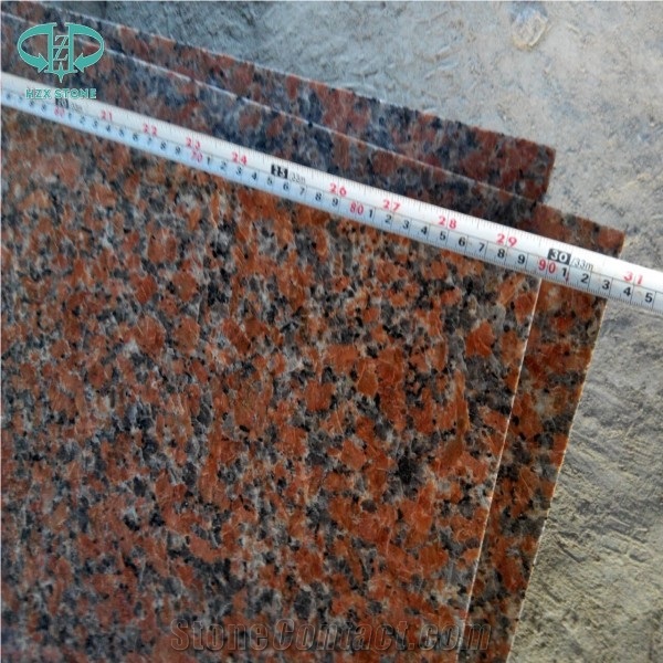 Cheap Chinese Granite G562 Maple Red Fengye Red Polished Tile for Floor