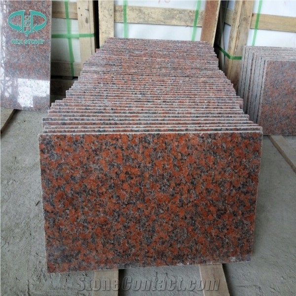 Cheap Chinese Granite G562 Maple Red Fengye Red Polished Tile for Floor