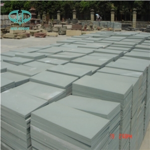 China Green Sandstone Slabs & Tiles, Sandstone Wall/Floor Tiles