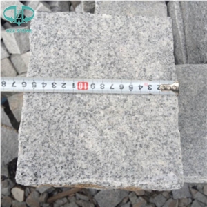 China Light Grey Granite G603 Bushhammered Stair Steps, Treads and Risers, Paving,Garden Stone,Palisade,Bianco Sardo,Silver Grey,Cobbles,Seasame White