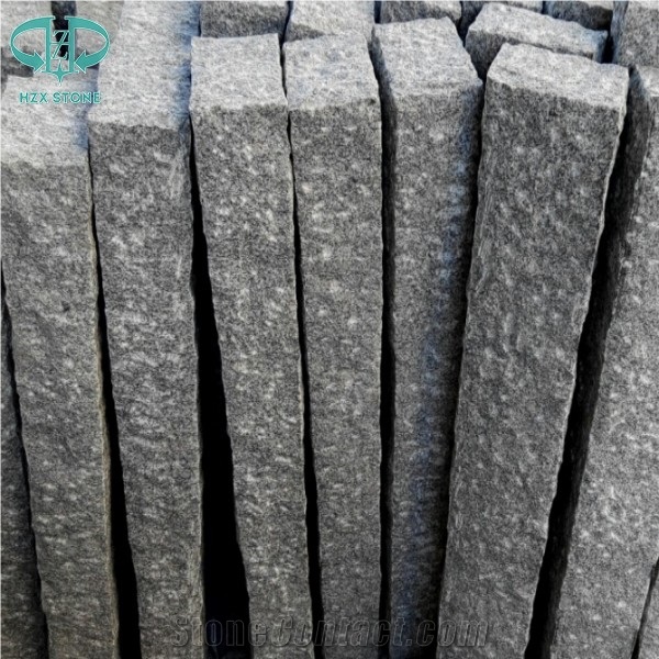 China Light Grey Granite G603 Bushhammered Stair Steps, Treads and Risers, Paving,Garden Stone,Palisade,Bianco Sardo,Silver Grey,Cobbles,Seasame White