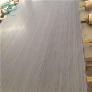 China Lilac Purple Wood Vein Grain Sandstone Wenge Sandstone Honed Slabs & Tiles, Wenge Stone