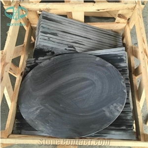 China Slate Circle Pattern Paving, Rustic Slate Floor Tiles, Black Slate Pattern Flooring, Rusty Slate Pattern for Garden, Multicolor Slate
