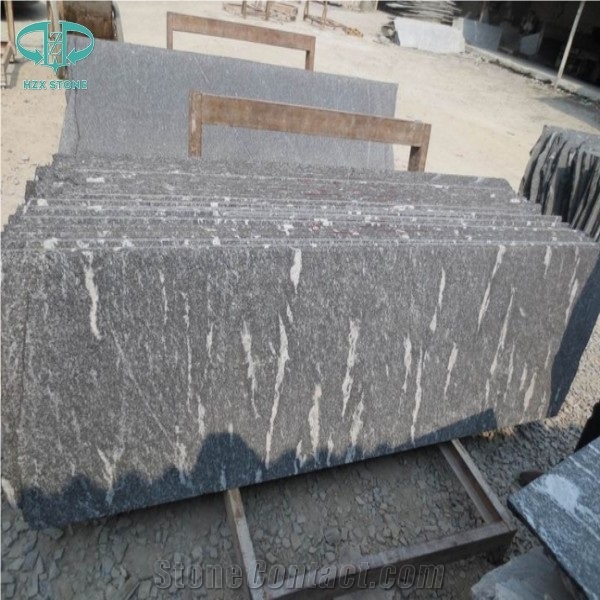 China Snow Grey,Dark Via Lactea,Jet Mist,River Black,Galaxy Silver Gray Granite Tile for Wall Cladding or Floor
