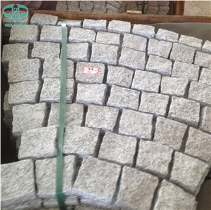 Chinese G603 Light Grey Granite Fan Pattern Cobble Setts,Cobble Stone,Cube Stone,Paving Sets,Cobblestone,Driveway Paving Stone,Walkway Pavers,Patio Pavers,Square Cube Stone