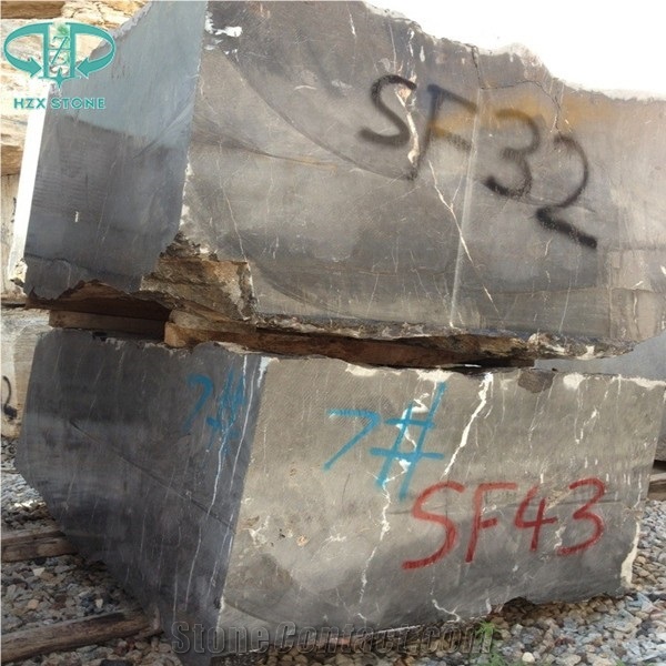 Chinese St. Laurent Black Marble Slabs for Flooring Building Material