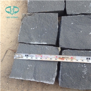 Chinese Zp Black Basalt Cobble Stone,Basalt Cobble Stone Cube Stone,Paving Sets for Country Yard,Road,Square,Patio,Garden,Driveway