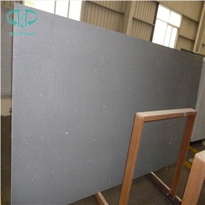Crystal Grey Quartz Stone Slabs, Crystalized Grey Quartz Stone Tile, Grey Color Caesarstone, Grey Spark Engineered Stone Walling