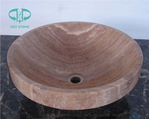 Dark Emperador Marble Sinks & Basin, Marmor Sinks, Brown Marble Sinks