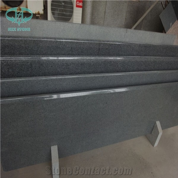 Dark Grey Granite G654 Granite Slab Hot Sale, Natural Grey Granite Floor Tiles Wall Tiles Polished G654 Granite Slabs for Floor Covering Cut to Size Grey Granite Skirting, Sesame Black, Padang Dark