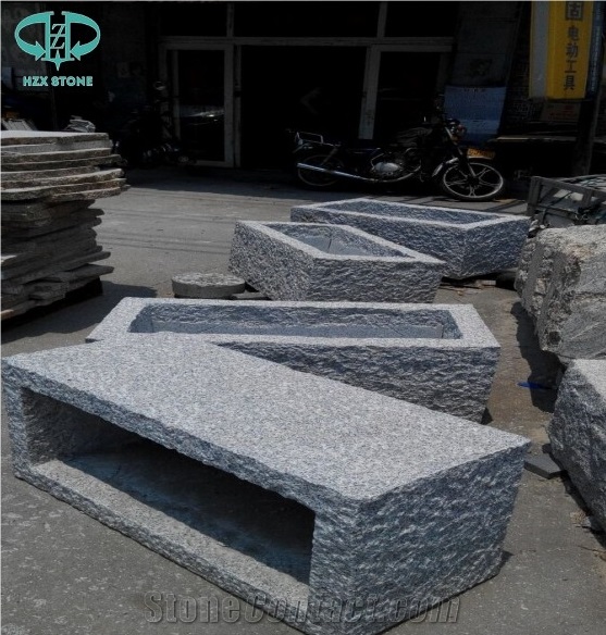 Different Shaped -Grey Granite Flower Stand Pot & Planters /Garden Decor Landscaping Stone,Exterior Stone