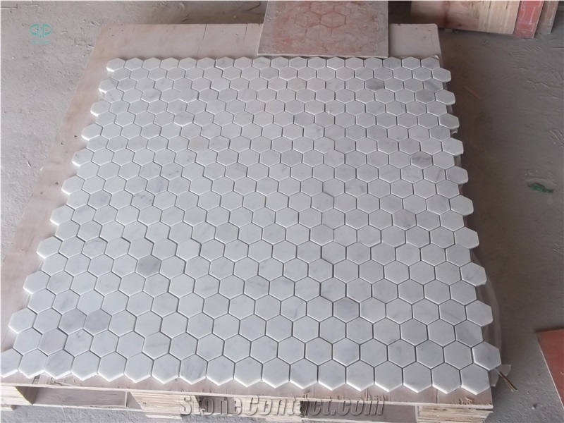 Dynasty White Marble Mosaic Tiles,Eastern White Marble Mosaic Tiles,Polished Mosaic Pattern and Tiles,China White Marble Mosaic for Home Decoration
