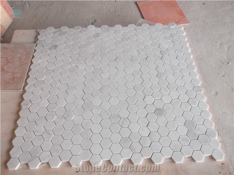 Dynasty White Marble Mosaic Tiles,Eastern White Marble Mosaic Tiles,Polished Mosaic Pattern and Tiles,China White Marble Mosaic for Home Decoration