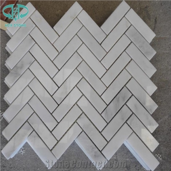 Eastern White Marble Mosaic Tile,Oriental White Marble Mosaic,Dynasty White Marble Mosaic ,Polished Mosaic Pattern and Tiles,China White Marble Mosaic Tiles and Pattern for Wall & Floor Covering