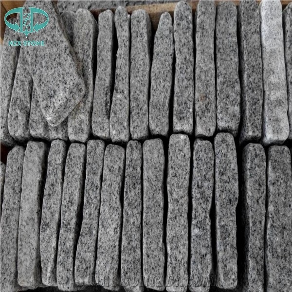 G601 Natural Finished Grey Granite Cubestone,China Grey Granite G601 Cobble Stone,Tumbled Surface