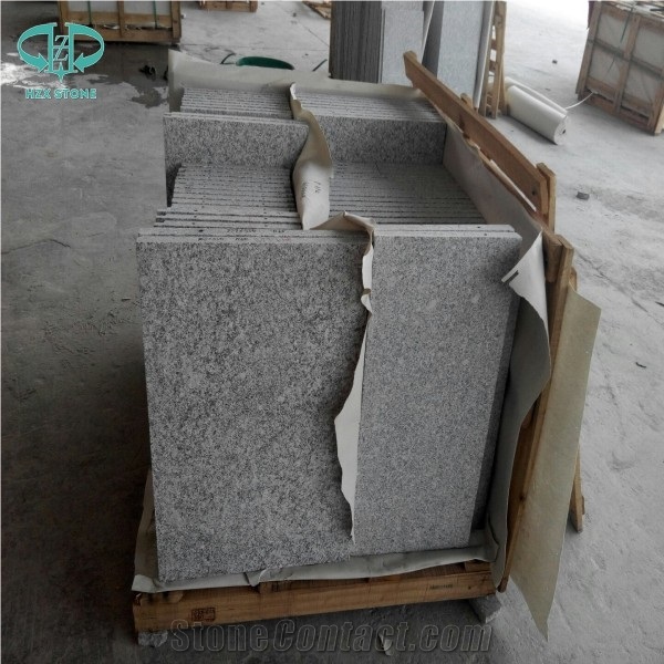 G602 Light Granite Grey Tile Flamed Wall Cladding Tiles, China Grey Granite