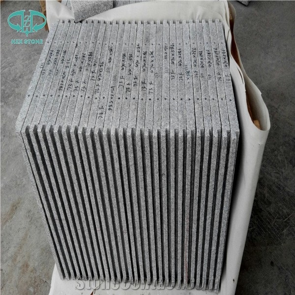 G602 Light Granite Grey Tile Flamed Wall Cladding Tiles, China Grey Granite