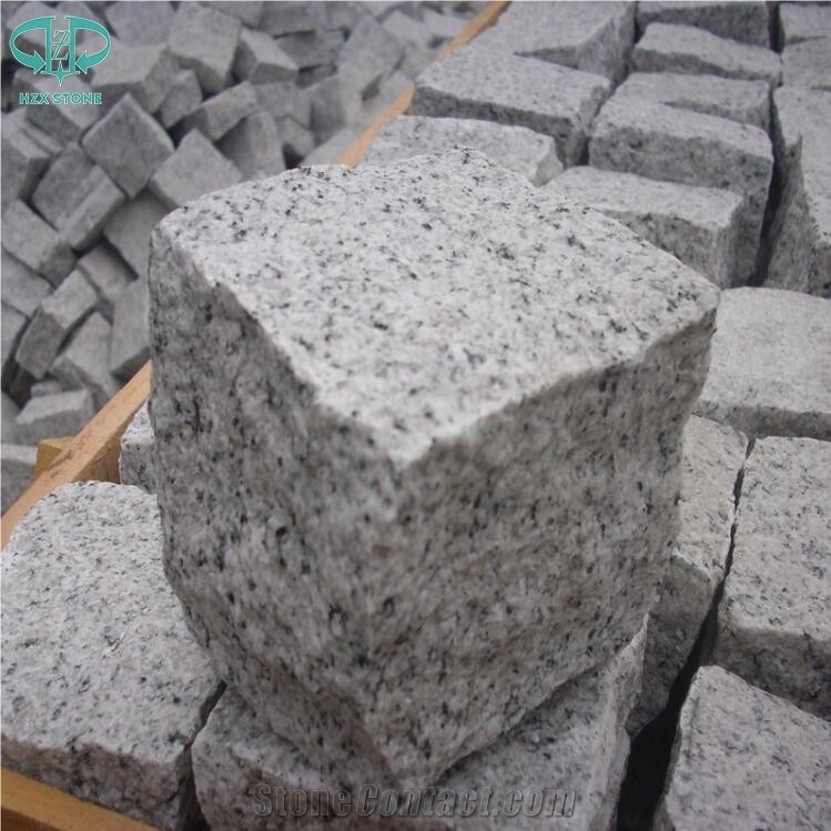 G603 Light Grey Granite Paving Stone,Cobble Stone,Natural Split Cube Stone,Cobblestone,Paving Sets,Driveway Paving Stone,Walkway Pavers,Patio Pavers,Landscape Stone,Garden Stepping Pavements