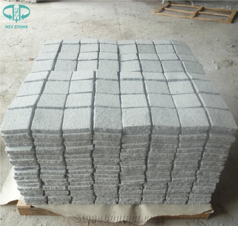 G603 Light Grey Granite Paving Stone,Cobble Stone,Natural Split Cube Stone,Cobblestone,Paving Sets,Driveway Paving Stone,Walkway Pavers,Patio Pavers,Landscape Stone,Garden Stepping Pavements