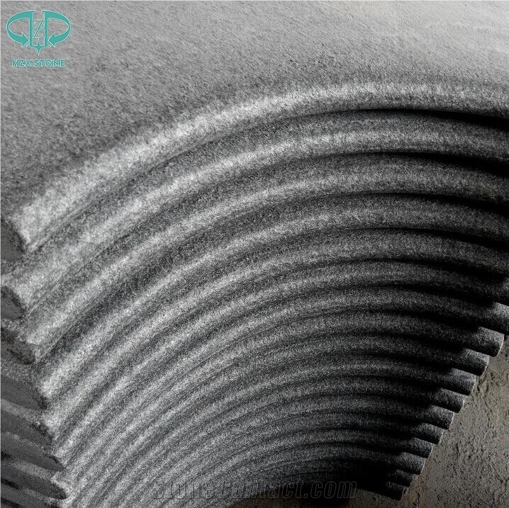 G654 Dark Grey Granite Swimming Pool Coping Tiles, Pool Pavers with Bullnose,Half Bullnose,Pool Decking