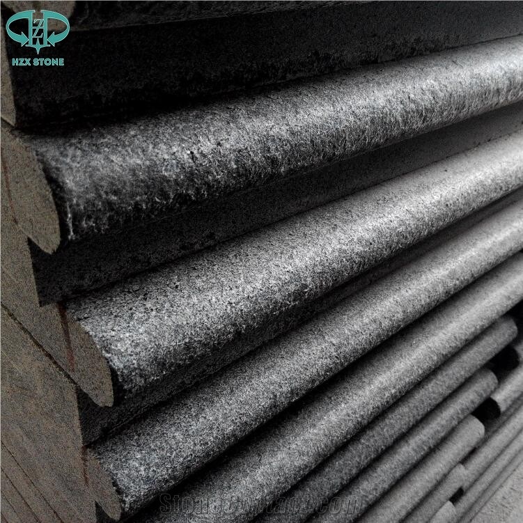 G654 Dark Grey Granite Swimming Pool Coping Tiles, Pool Pavers with Bullnose,Half Bullnose,Pool Decking