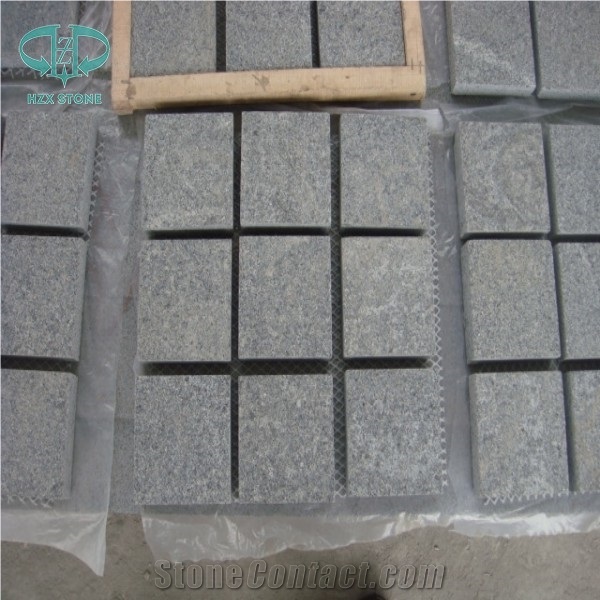 G654 Granite Cube Stone Chinese Cheap Granite Paving Stone, Cobble Stone, Cubestone, Natural Split Paving Stone, Driverway Stone