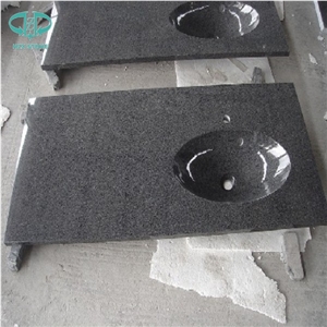 G654,Padang Dark, Sesame Black,Charcoal Black,China Nero Impala,Dark Barry Grey,Nero Impala China,G3554, Dark Grey Granite, Polished Coutertop, Granite Vanity Top, Bathroom Decration