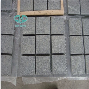 G654 Pineapple Tumbled Paving Stone, Padang Dark Granite Cubestone, China Yellow Rust Granite Cobble Stone for Paving Outside