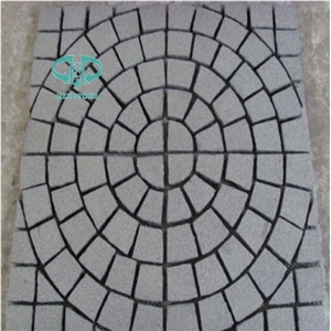 G654 Pineapple Tumbled Paving Stone, Padang Dark Granite Cubestone, China Yellow Rust Granite Cobble Stone for Paving Outside