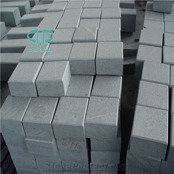 G654 Pineapple Tumbled Paving Stone, Padang Dark Granite Cubestone, China Yellow Rust Granite Cobble Stone for Paving Outside