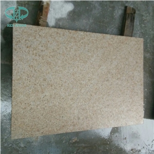 G682 Granite Mushroom Stone, Yellow Granite Mushroomed Cladding, Rusty Yellow Granite Wall Cladding, Rustic Stone Covering
