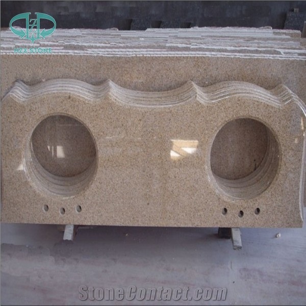 G682 Granite,Shandong Yellow Granite,G350 Yellow Rust Grainte Slabs & Tiles, Floor Wall Cladding, Skirting