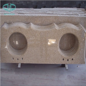 G682 Granite,Shandong Yellow Granite,G350 Yellow Rust Grainte Slabs & Tiles, Floor Wall Cladding, Skirting