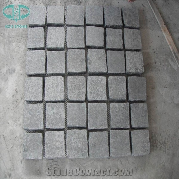 G684 Basalt Cubestone, Padang Black, Black Basalt Paving Stone,G684 Basalt Cobble Stone,Landscaping Stone,Garden Stepping Pavers Stone,Paving Stone, Exterior Pattern Stone for Driveway,Walkway
