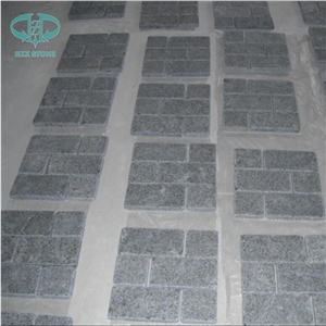 G684 Basalt Split Cobble Stone, Black Basalt Cube Stone, Ash Black Paving Sets,Black Pearl Floor Covring, Dark Grey Walkway Paver
