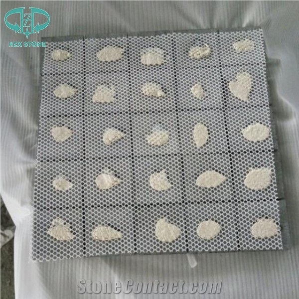 G684 Black Basalt Cobble Stone with Mesh Net,Cube Stone,Paving Sets,Paving Setts,Paving Stone,Pavers for Countryard Road,Garden,Stepping,Driveway,Walkway Pavers,Patio,Landscape Stone,Terrace