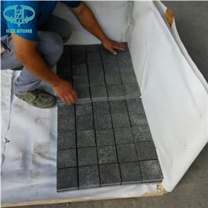 G684 Black Basalt Paving Setts on Mesh Net,Cobble Stone,Cube Stone,Paving Sets,Paving Stone,Pavers for Countryard Road,Garden,Stepping,Driveway,Walkway Pavers,Patio,Landscape Stone,Terrace